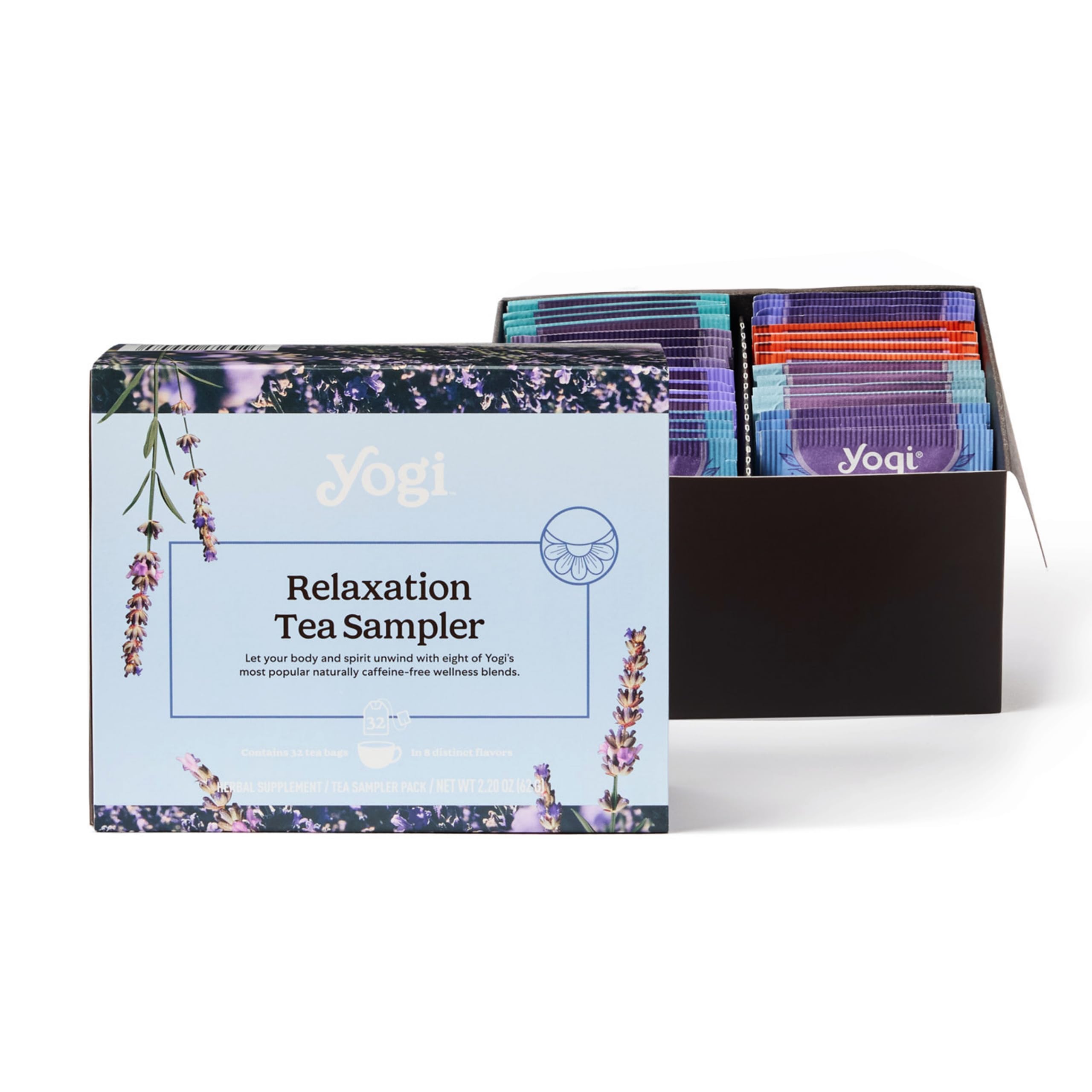 Yogi Relaxation Sampler Box - Organic & Caffeine Free - Stress Relief Herbal Teas
| Yogi Relaxation Sampler Box - 8 Fav