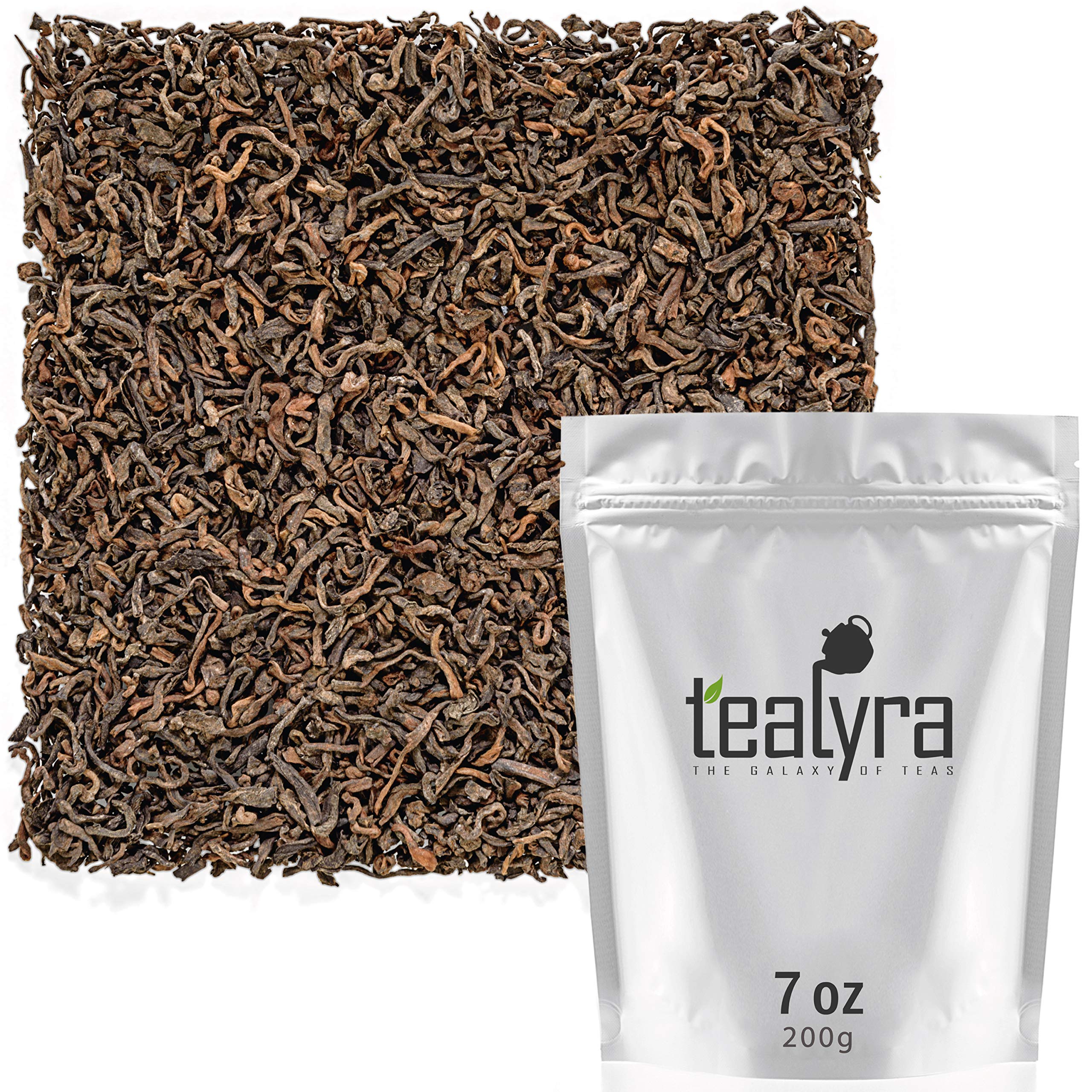 Tealyra Golden Royal Pu-erh Ripe Tea - Guangxi Aged Loose Leaf - Healthy Bold Caffeine - 200g (7-ounce)
Tealyra Pu-erh